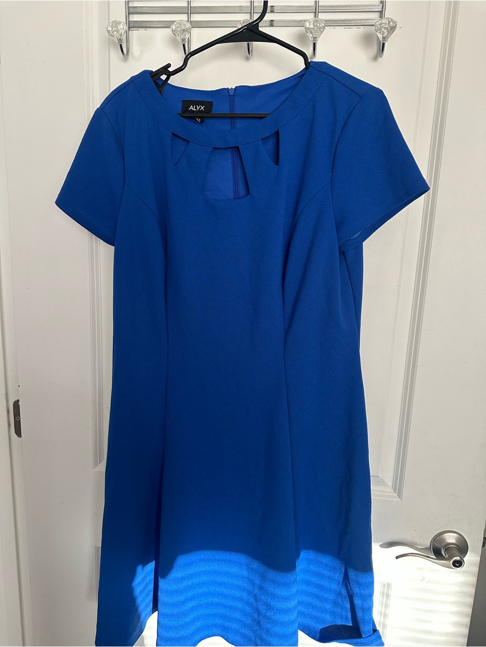ALYX Cobalt Blue Short Sleeve Keyhole Tunic